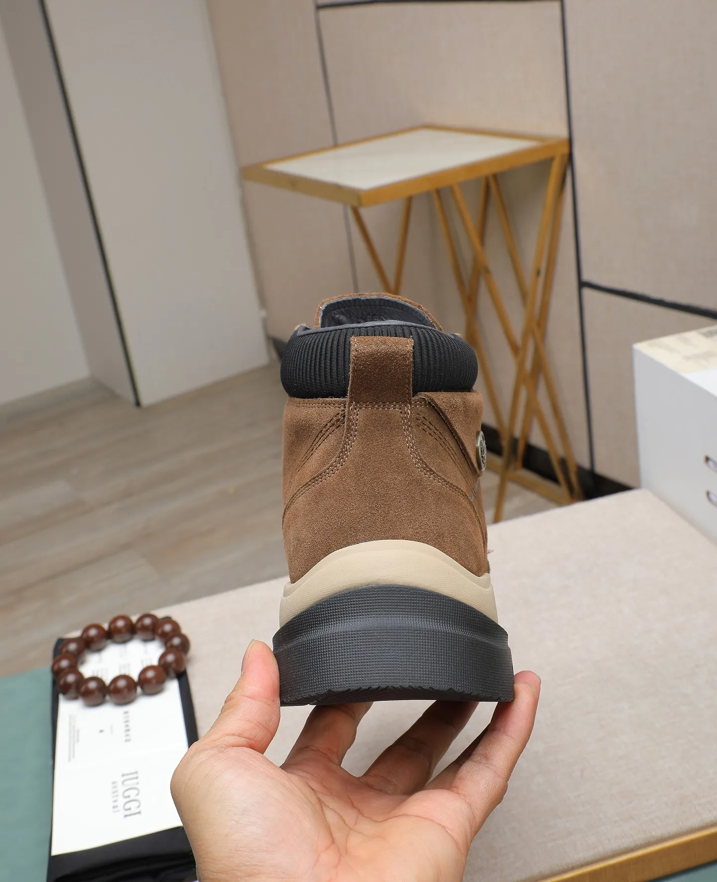Men's shoes 💰640 IUGGI new retro presbyopia men's shoes, casual and versatile, full of high-end sense, fashionable, luxury and personalized style, joint style, retro presbyopia factor, full of handsome style, first layer suede cowhide, lining wool, rubber outsole, light and non-slip size: 39-44